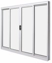 Ver imagem 3 de Janela de Correr Alumínio Branco 04 Folhas Classic - 120x180