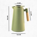 Ver imagem 4 de Garrafa Térmica com Termômetro 1l Verde Claro