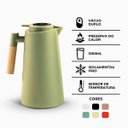 Ver imagem 5 de Garrafa Térmica com Termômetro 1l Verde Claro