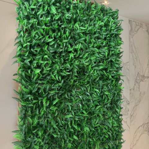 9 Placas Planta Samambaia Artificial 60cm Jardim de Inverno Vertical Interno Realista e Permanente