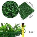 Ver imagem 2 de 9 Placas Planta Samambaia Artificial 60cm Jardim de Inverno Vertical Interno Realista e Permanente