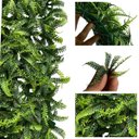 Ver imagem 1 de 9 Placas Planta Samambaia Artificial 60cm Jardim de Inverno Vertical Interno Realista e Permanente