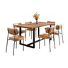 Conjunto Mesa de Jantar Rústica Madeira Maciça com 6 Cadeiras Mona - 2