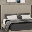 Ver imagem 1 de Cabeceira Cama Box Queen 160cm Estofada Goya P05 Suede Bege - Lyam Decor