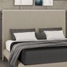 Cabeceira Cama Box Queen 160cm Estofada Goya P05 Suede Bege - Lyam Decor - 2
