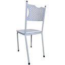 Ver imagem 6 de Kit 4 Cadeira para Cozinha Mc Tubular Almofadada Estrutura Branca com Assento Branco Medcombo