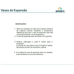 Vaso De Expansao 12 litros com Membrana - Emmeti - 2