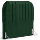 Ver imagem 1 de Cabeceira Cama Box Casal Estofada Orgânica 140cm Alice W01 Couríssimo Verde - Lyam Decor