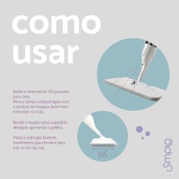 Mop spray com gatilho e dispenser - Simplo - 7