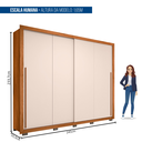 Ver imagem 4 de Guarda Roupa 2 Portas 4 Gavetas Suburban Gold