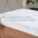 Ver imagem 1 de Lençol com Elástico Casal Hotelaria 138x188x30cm Branco