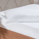 Ver imagem 2 de Lençol com Elástico Casal Hotelaria 138x188x30cm Branco