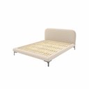 Ver imagem 3 de Cama King Estofada Linho com Cabeceira Sun Bege