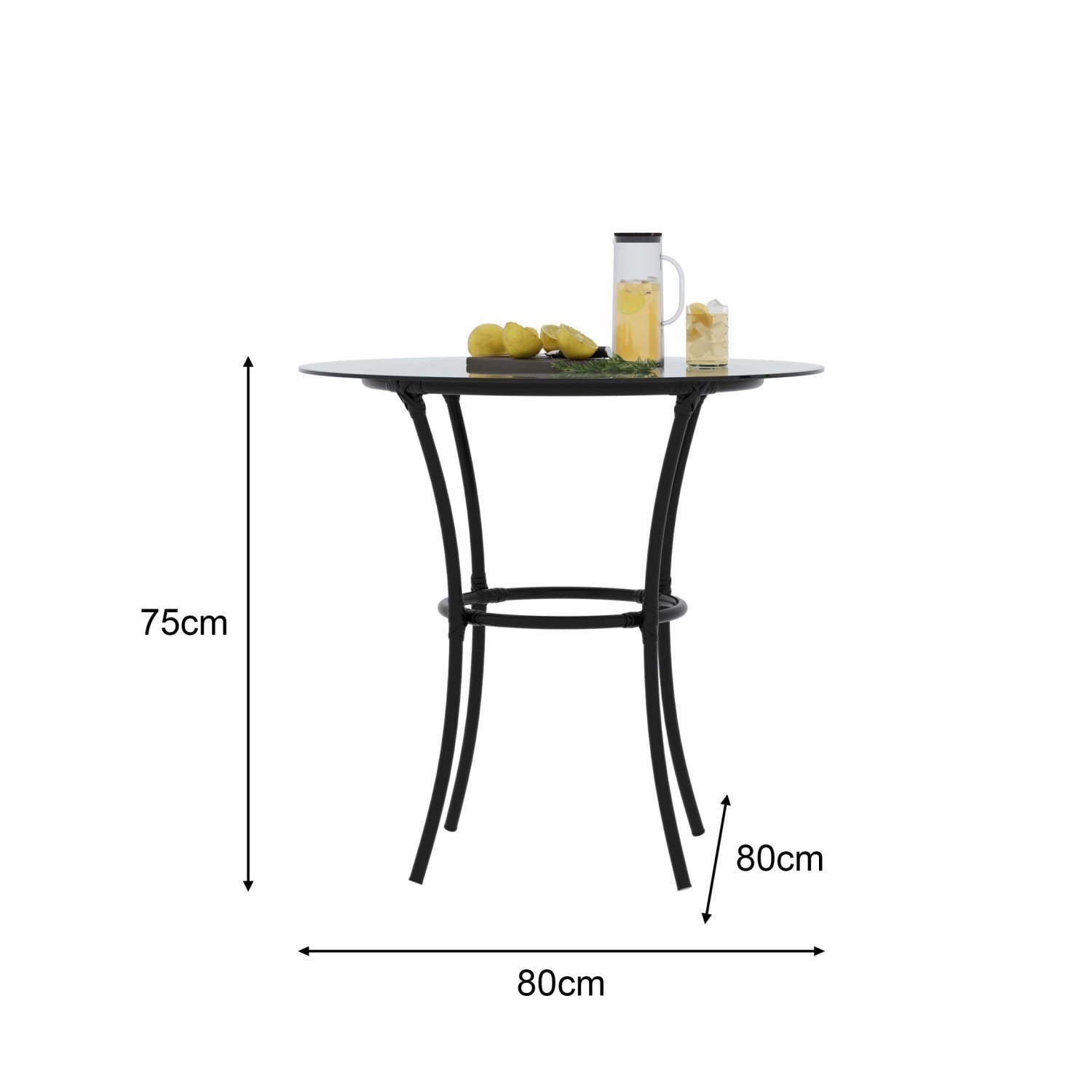 Conjunto de Mesa com 4 Cadeiras para Jardim Eclipse Yescasa - 3