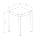 Ver imagem 3 de Banco para Sala de Jantar 1 Lugar 35x45x35 Rio Preto/Fosco