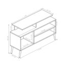 Ver imagem 2 de Rack para TV Brado Preto e Canela