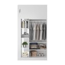 Ver imagem 4 de Cama Alta Infantil/Juvenil com Escrivaninha, Armário e Nichos