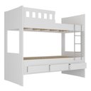 Ver imagem 4 de Beliche Infantil/Juvenil com 3 Gavetas 100% MDF Branco
