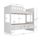 Ver imagem 3 de Beliche Infantil/Juvenil com 3 Gavetas 100% MDF