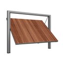 Ver imagem 1 de Portão Contrapeso de Aço Galvanizado com Painel em Madeira sem Porta Auxiliar 220x240 Req: 8,7