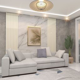 Placa de Painel Ripado Nobre 50cm Off White - Gelius - 8