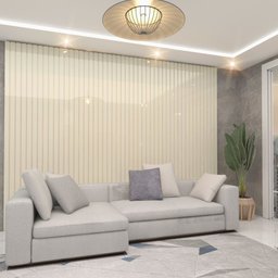 Placa de Painel Ripado Nobre 50cm Off White - Gelius - 9