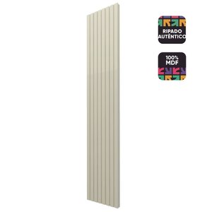 Placa de Painel Ripado Nobre 50cm Off White - Gelius