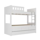 Ver imagem 4 de Treliche Infantil/Juvenil com 3 Gavetas 100% MDF Branco