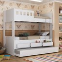 Ver imagem 1 de Treliche Infantil/Juvenil com 3 Gavetas 100% MDF Branco
