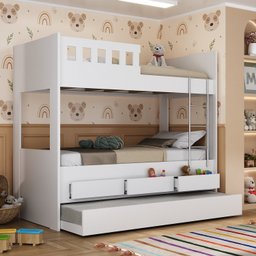Treliche Infantil/Juvenil com 3 Gavetas 100% MDF - 1