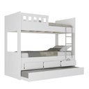 Ver imagem 2 de Treliche Infantil/Juvenil com 3 Gavetas 100% MDF Branco