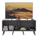 Ver imagem 4 de Rack Tv até 50 Polegadas 4 Portas Retrô com Espelhos Multimóveis Mp1082 Grafite/preto