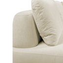 Ver imagem 6 de Sofá de Canto Modulado Vercelli 642cm com Almofadas Soltas e Puff Veludo Luxo Off White G92 - Gran B