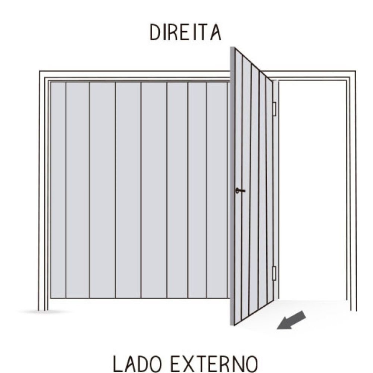 Portão Contrapeso de Aço Galvanizado com Painel em Madeira 220x240 Req: 8,7 - 2
