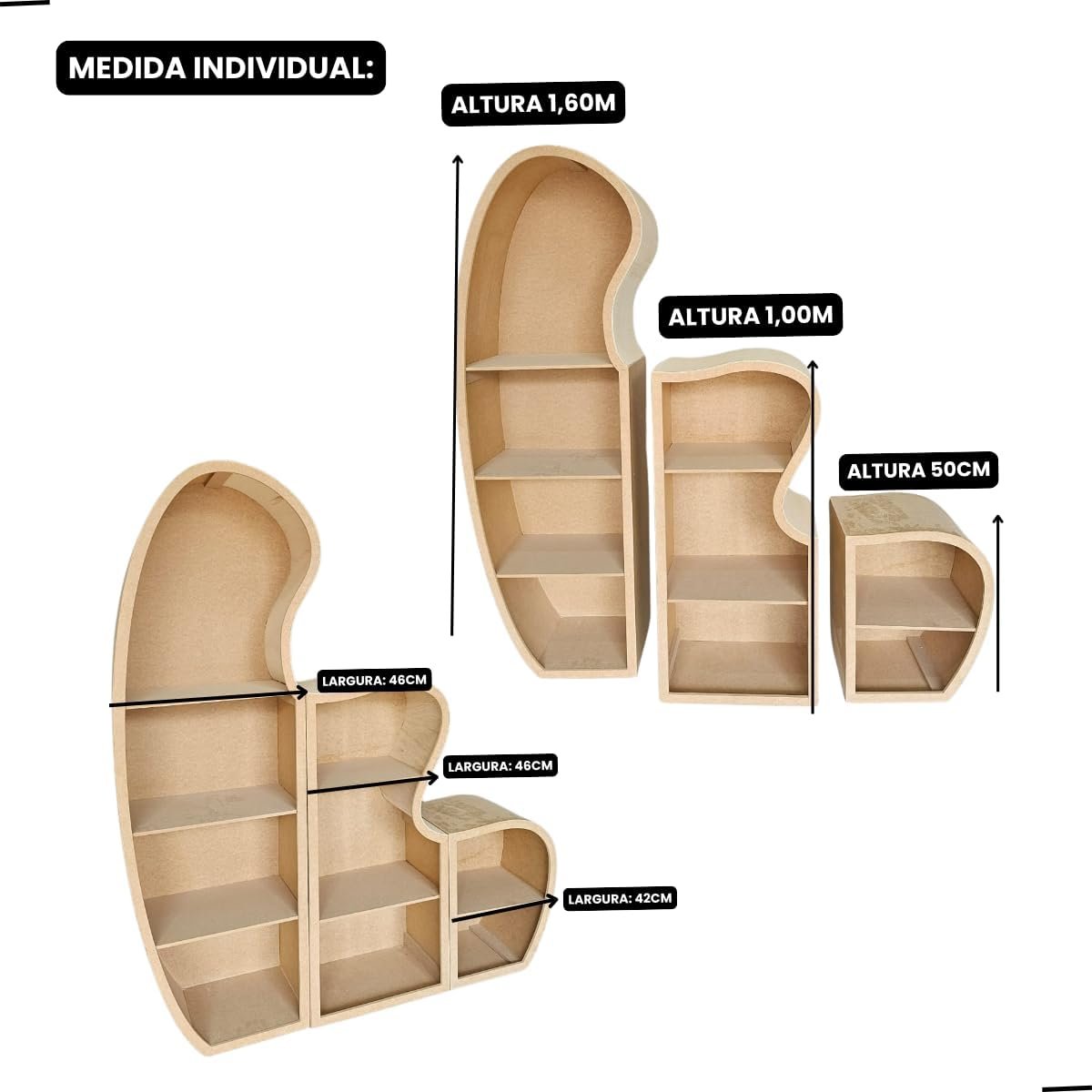 Armário Hibisco Mdf Cru - 5