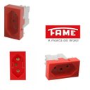 Ver imagem 5 de Tomada Módulo Padrão 2p+t 10a Vermelha Habitat - Fame