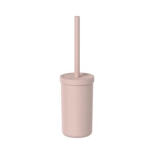 Escova Sanitária Suporte Pote Banheiro Lavabo Limpar Vaso Ou:Rosa
