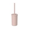 Escova Sanitária Suporte Pote Banheiro Lavabo Limpar Vaso Ou:Rosa - 1