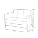 Ver imagem 4 de Poltrona Decorativa para Sala Living Industrial 80cm Amábile L06 Couro Camel - Lyam Decor