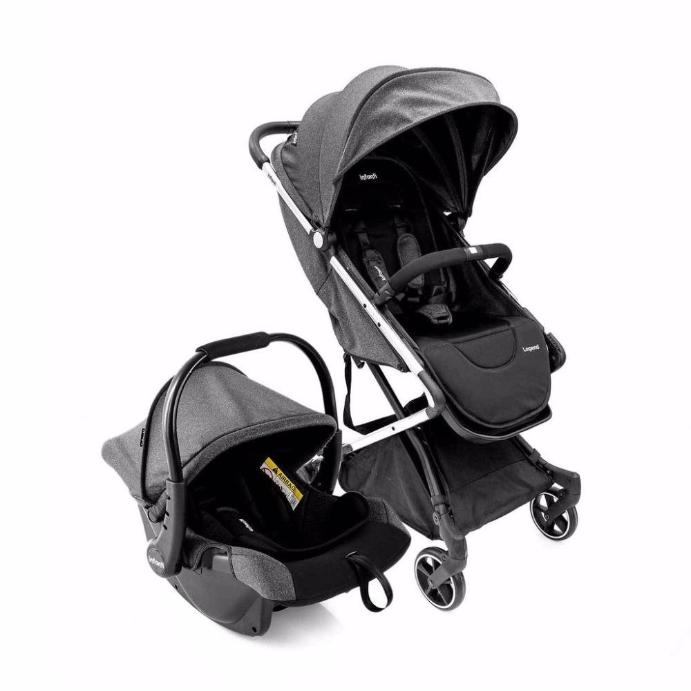 Carrinho com Bebê Conforto Travel System Legend Duo Fly Infanti Black Bold - 1