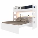 Ver imagem 2 de Beliche Family Casal com Nichos 100% MDF Branco