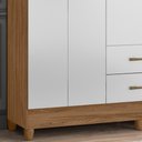 Ver imagem 4 de Guarda Roupa 9530 Naturale Branco Moval Naturale Branco
