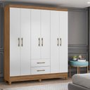 Ver imagem 3 de Guarda Roupa 9530 Naturale Branco Moval Naturale Branco