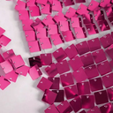 Ver imagem 5 de Kit 20 Placa Painel Shimmer Wall Muro Lantejoula Festa 30x30 Modelos:rosa