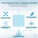 Ver imagem 3 de Kit 20 Placa Painel Shimmer Wall Muro Lantejoula Festa 30x30 Modelos:rosa