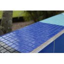 Ver imagem 1 de Pastilha De Vidro Azul Royal Kit 20 Placas 2m - Azul-escuro