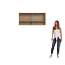 Ver mais imagens de Armário Aéreo 2 Porta 2 Nichos 120cm Vidro Reflecta Veneza Modulada