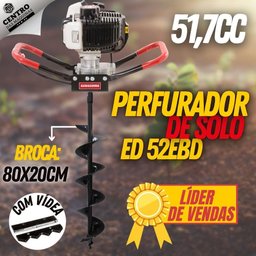 Perfurador de Solo Á Gasolina Kawashima Ed52ebs Broca de 80x20cm - 8