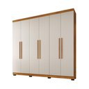 Ver imagem 2 de Guarda Roupa 6 Portas New Master Cinamomo Off Benetil