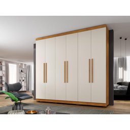 Guarda Roupa 6 Portas New Master Cinamomo Off Benetil - 1